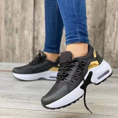 Alice – Damen Plateau-Sneaker mit Rundzehen und Schnürung