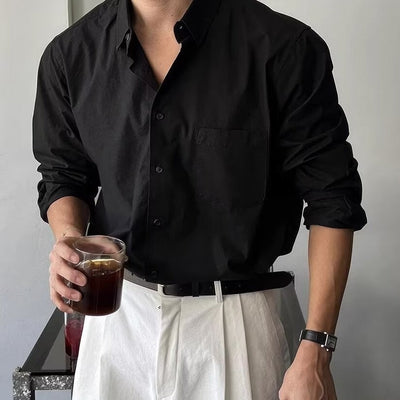 Daniel - Langarmhemd aus Baumwolle