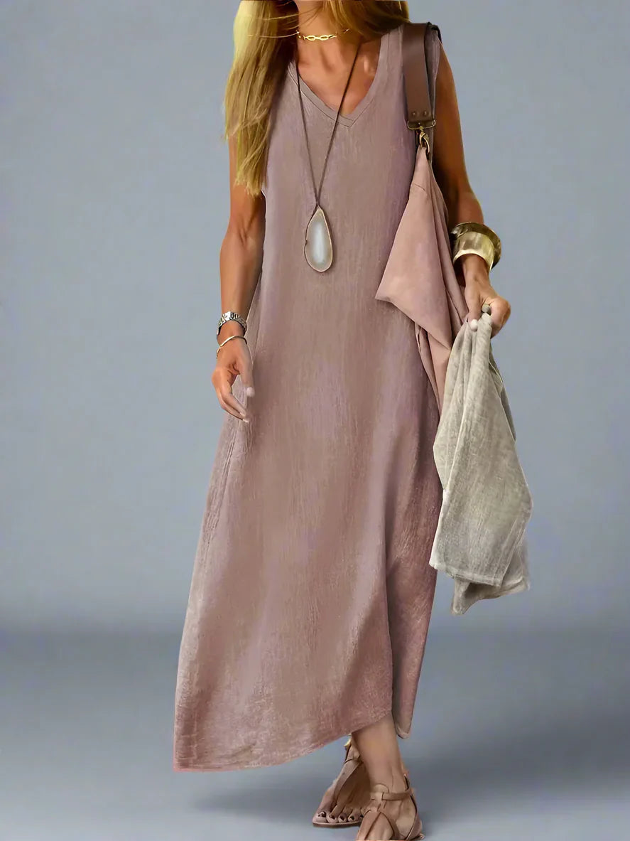 Hedwig | Sommerkleid mit Fließendem Schnitt und Natürlichem Stil