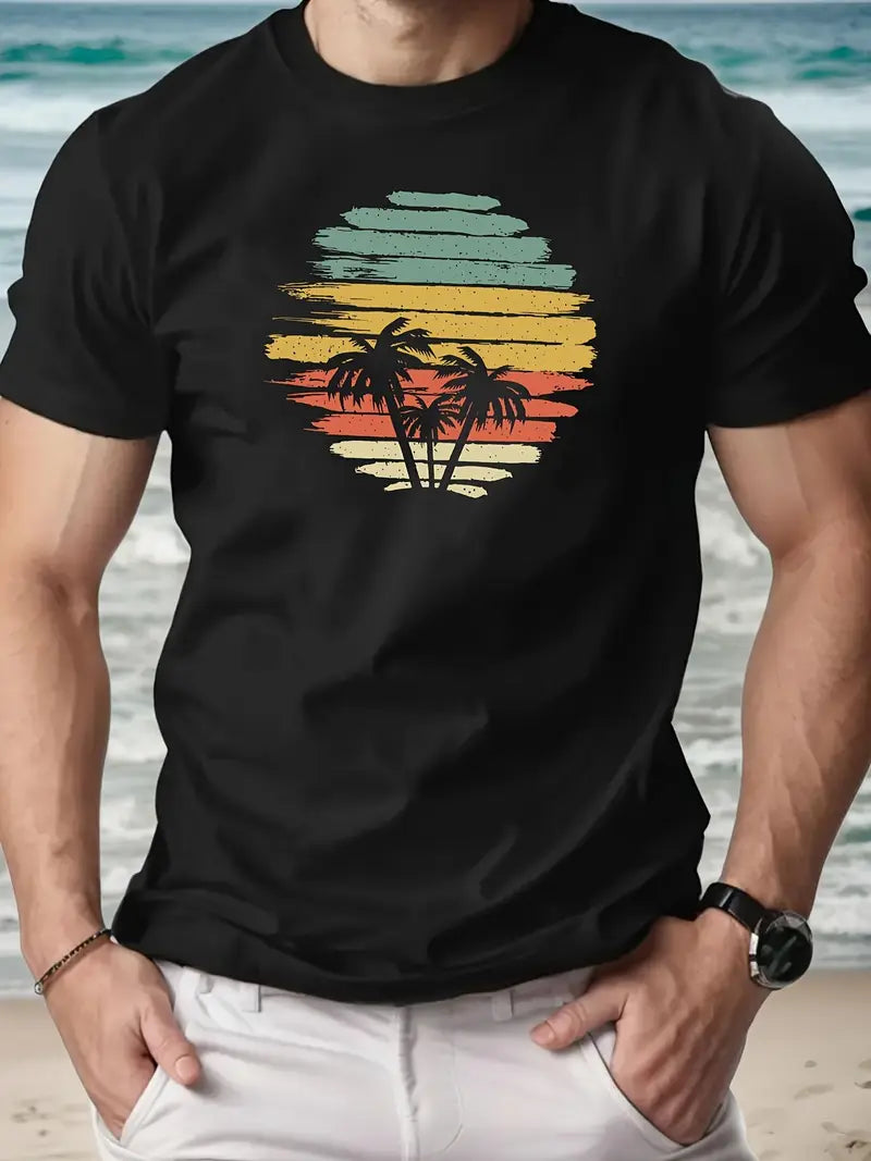 Carmelo - Herren Casual Rundhals-Shirt