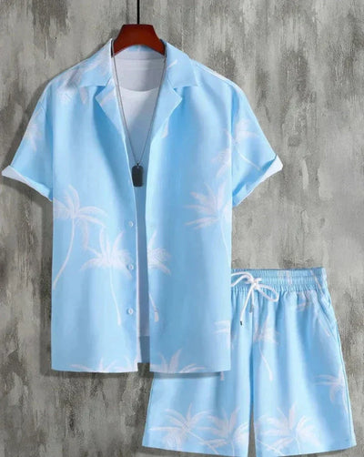 Hubert - Bedrucktes Hemd- und Shorts-Set für Herren