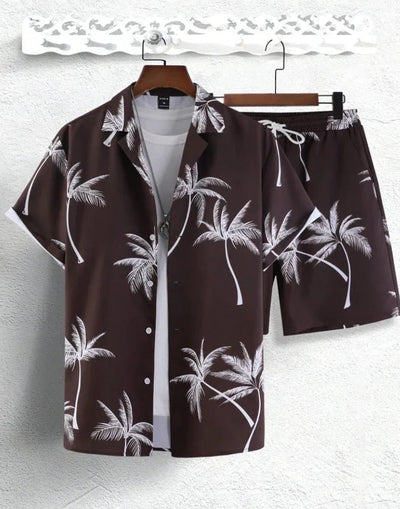 Hubert - Bedrucktes Hemd- und Shorts-Set für Herren