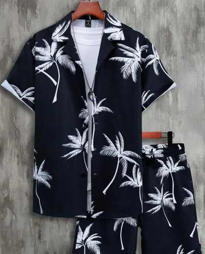 Hubert - Bedrucktes Hemd- und Shorts-Set für Herren