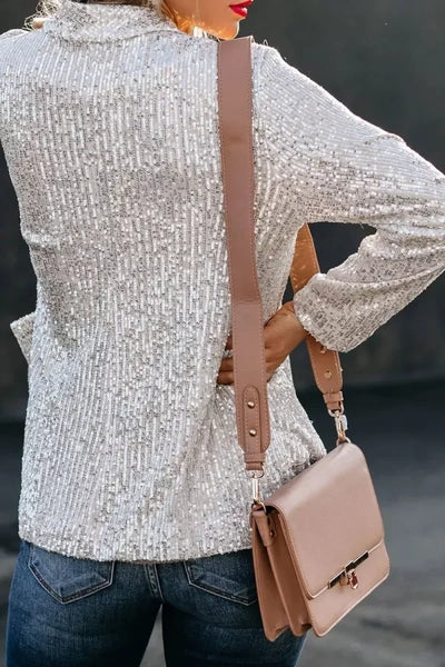 Eleganter Damenblazer mit Pailletten