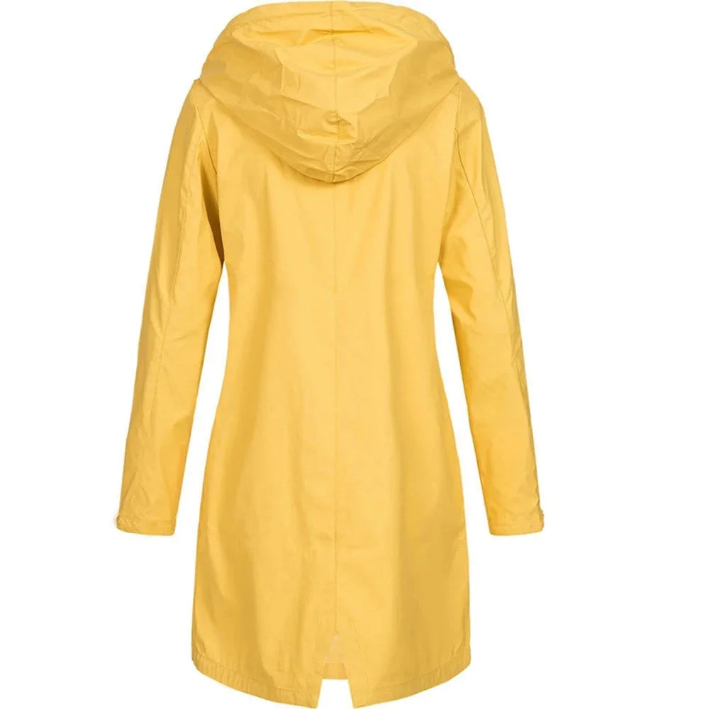 Damen Regenmantel mit Kapuze