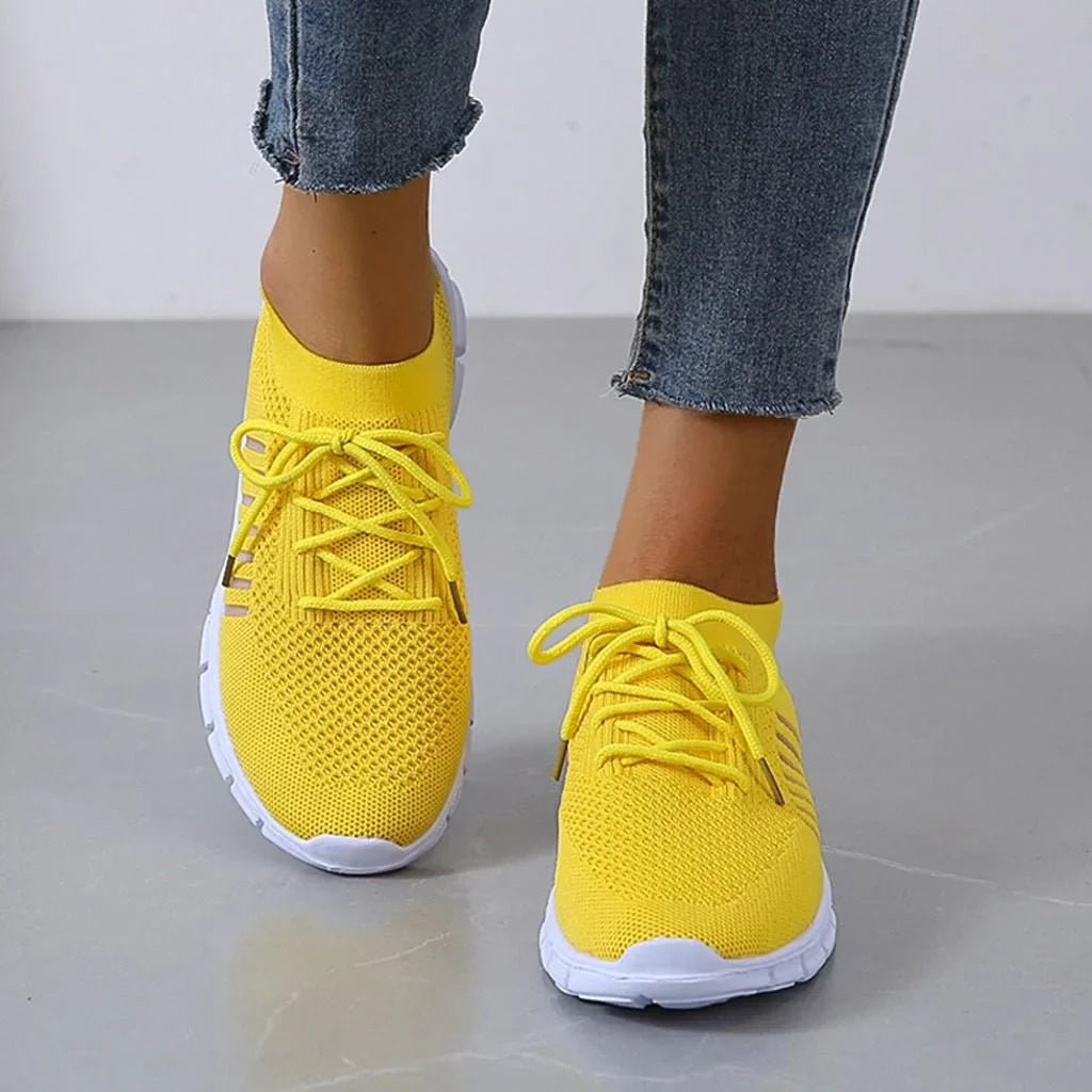 Damen Orthopädische Sneakers mit Atmungsaktivem Netz