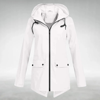 Damen Regenjacke mit verstellbarer Kapuze