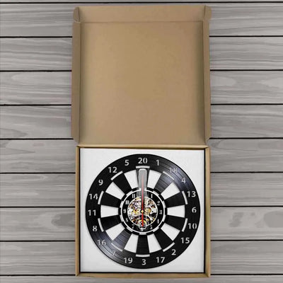 DartGlow Vintage Dartboard Wanduhr