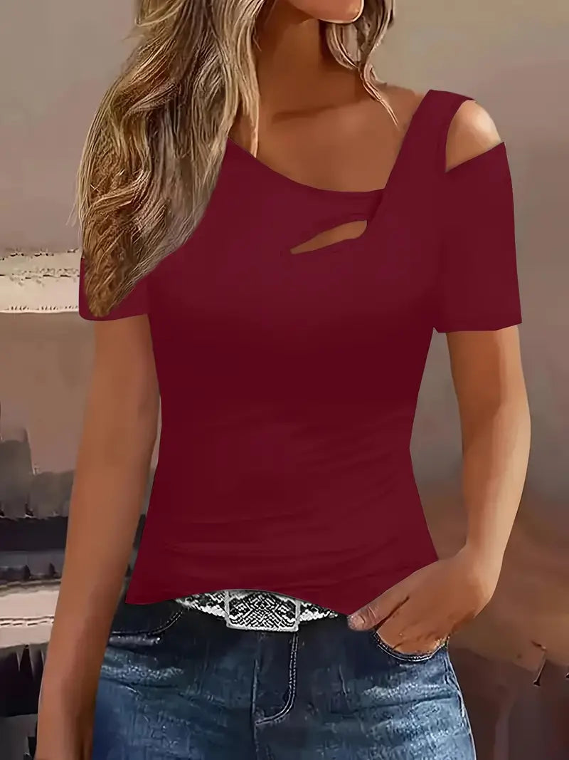 Nektaria - Kurzärmeliges Lässig Top