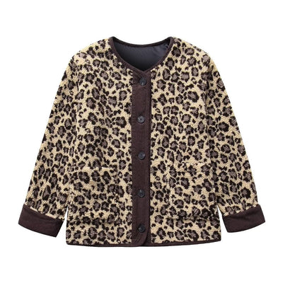 Diana – Winter Leopardenmuster Lässige Weite Jacke