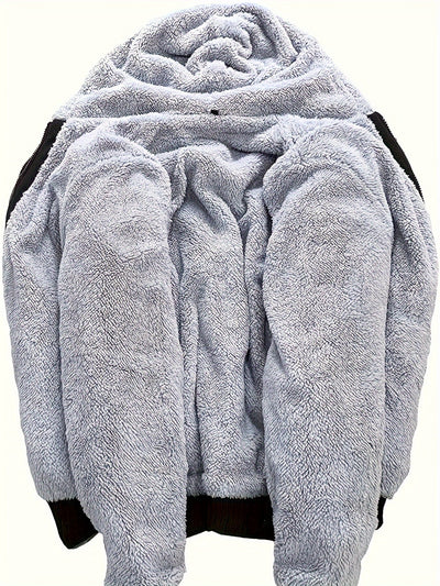 Stilvolle Gefütterte Kapuzenjacke mit Taschen