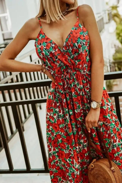 Boho Maxikleid mit Blumenmuster für den Sommer – Yara