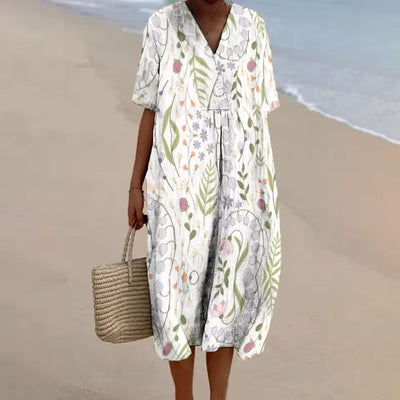 Emma – Casual A-Line Linen Dress