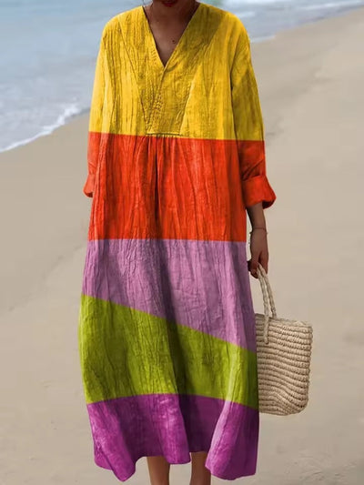 Emily – Casual Floral Long Dress