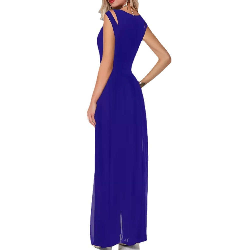 Lily – Damen-Milchseide Einfarbiger Jumpsuit