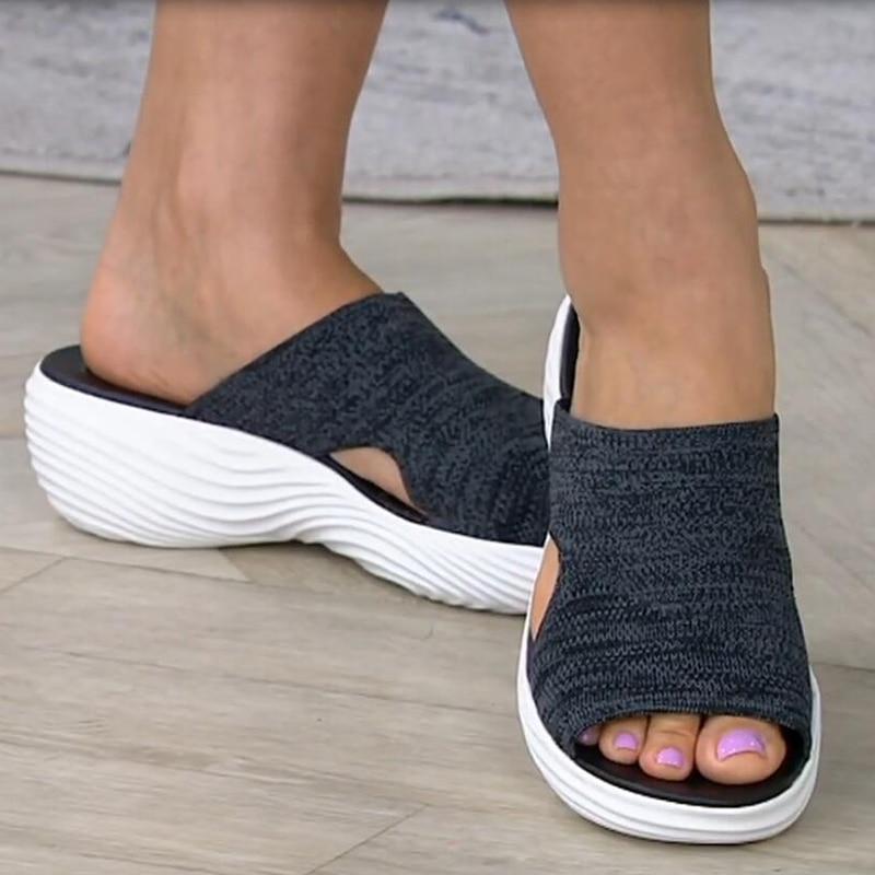 Slip-On Keilsandaletten für Damen