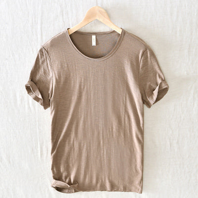 Herren Basic T-Shirt – lockeres Rundhals Kurzarmshirt für Alltag und Freizeit