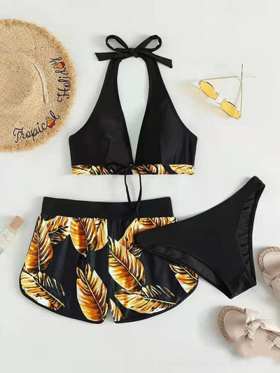 Damen Drei-Teile Bikini Set für den Sommer