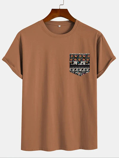 Alver - Herren Casual Rundhals-Shirt