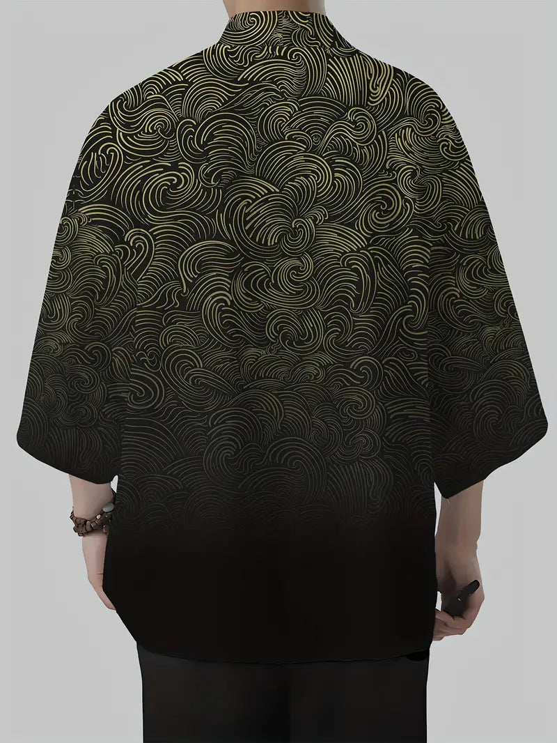 Alden - Herren Kimono-Strickjacke im Vintage-Stil