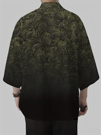 Alden - Herren Kimono-Strickjacke im Vintage-Stil