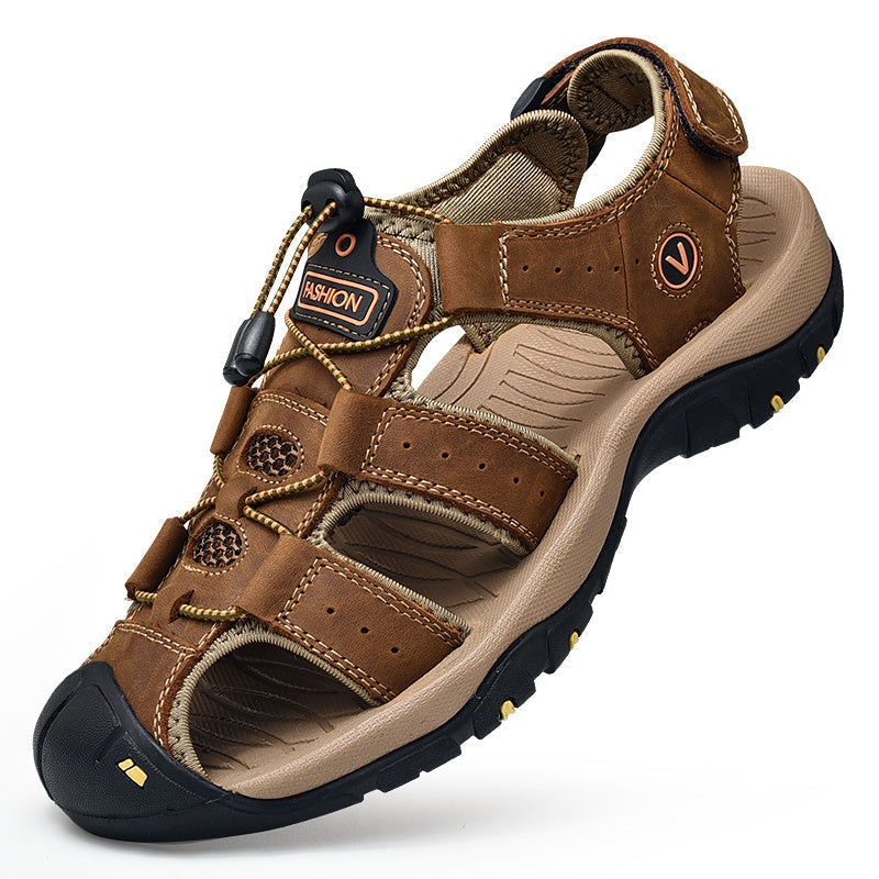 Warren – Modische Herren-Sandalen aus veganem Leder für den Outdoor-Sport