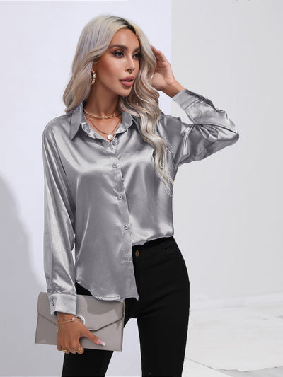 Hayley – Satinbluse für Damen