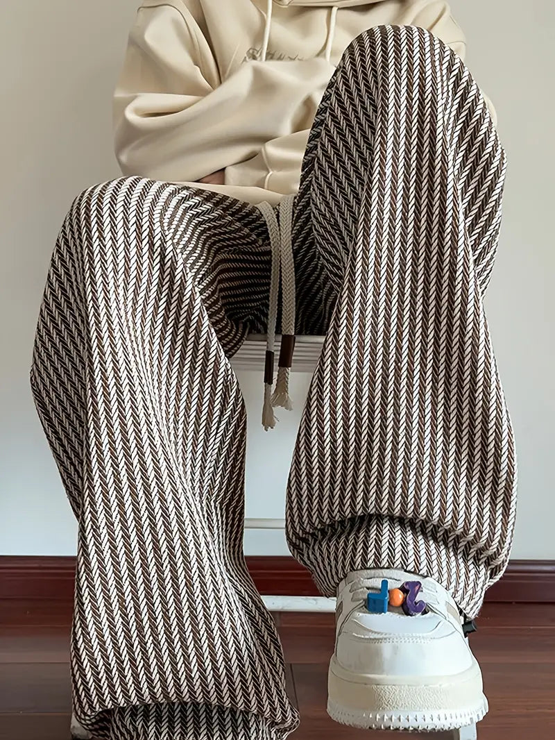 Alfred - Gestreifte Webhosen für Männer