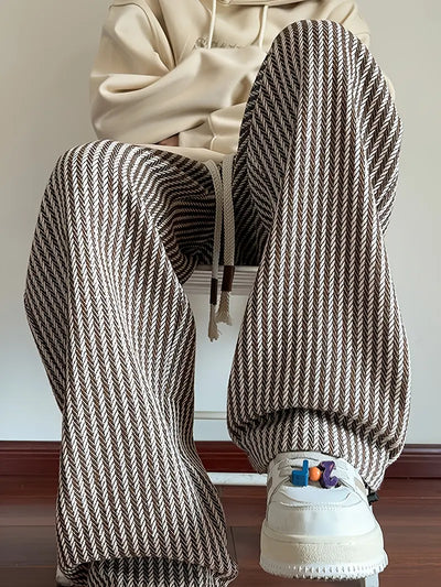 Alfred - Gestreifte Webhosen für Männer