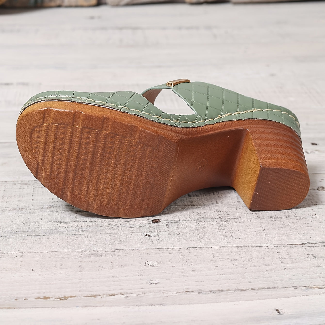 Klotzige Ferse Sandalen – Bequeme Offene Hohe Absätze, Sommer Lässig Schuhe