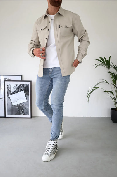 Moderne Herren-Hemdjacke