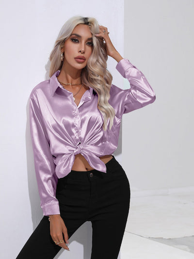 Hayley – Satinbluse für Damen