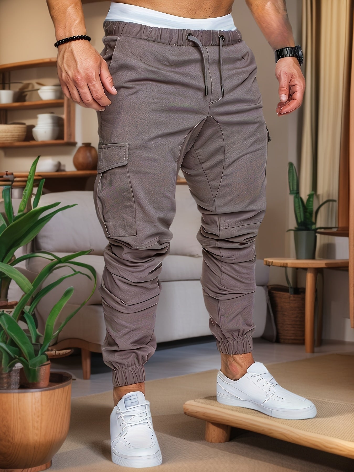 Ben Freizeit Cargohose mit Taschen für Herren