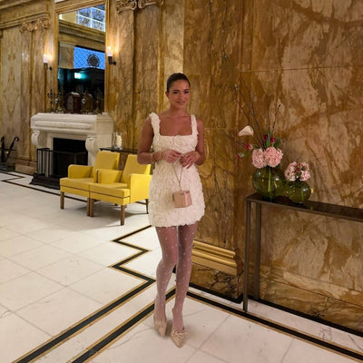 Lucy – Dreidimensionales Blumen-Trägerkleid