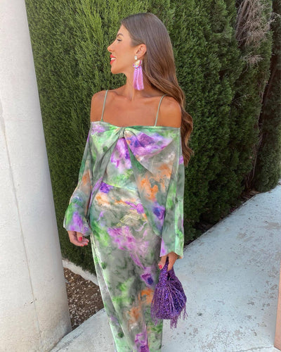 Anna – Elegantes Strandkleid mit Blumenmuster