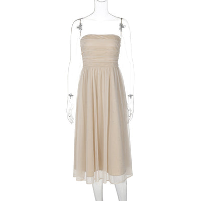 Amelia – Elegantes Damenkleid mit Pailletten und Doppellagigem Design