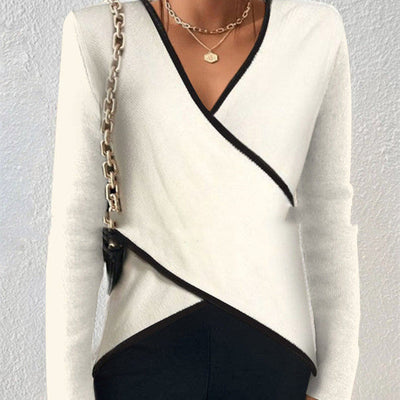 Emily – Kurzarmshirt mit Kreuzstreifenmuster