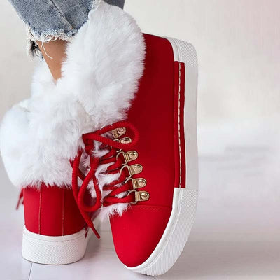 Plüschstiefeletten für frauen