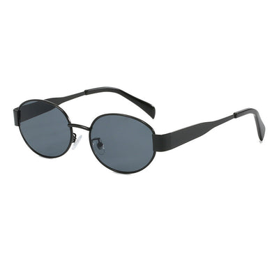 Carly – Retro Ovale Metallrahmen-Sonnenbrille