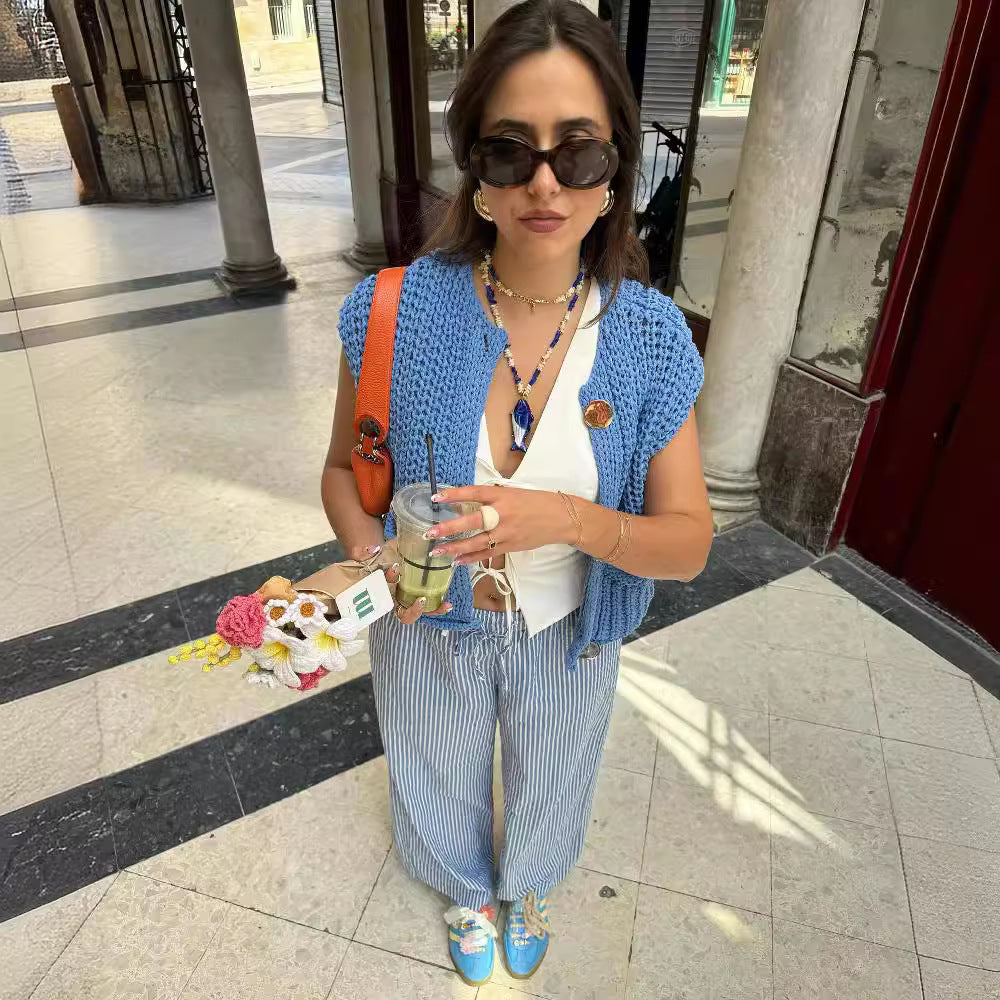 Ron – Lockerer Strick-Cardigan aus dicker Wolle