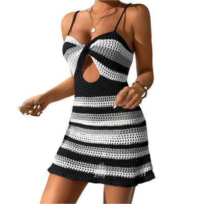 Addie - Gestricktes Sommerkleid mit Spaghetti-Trägern