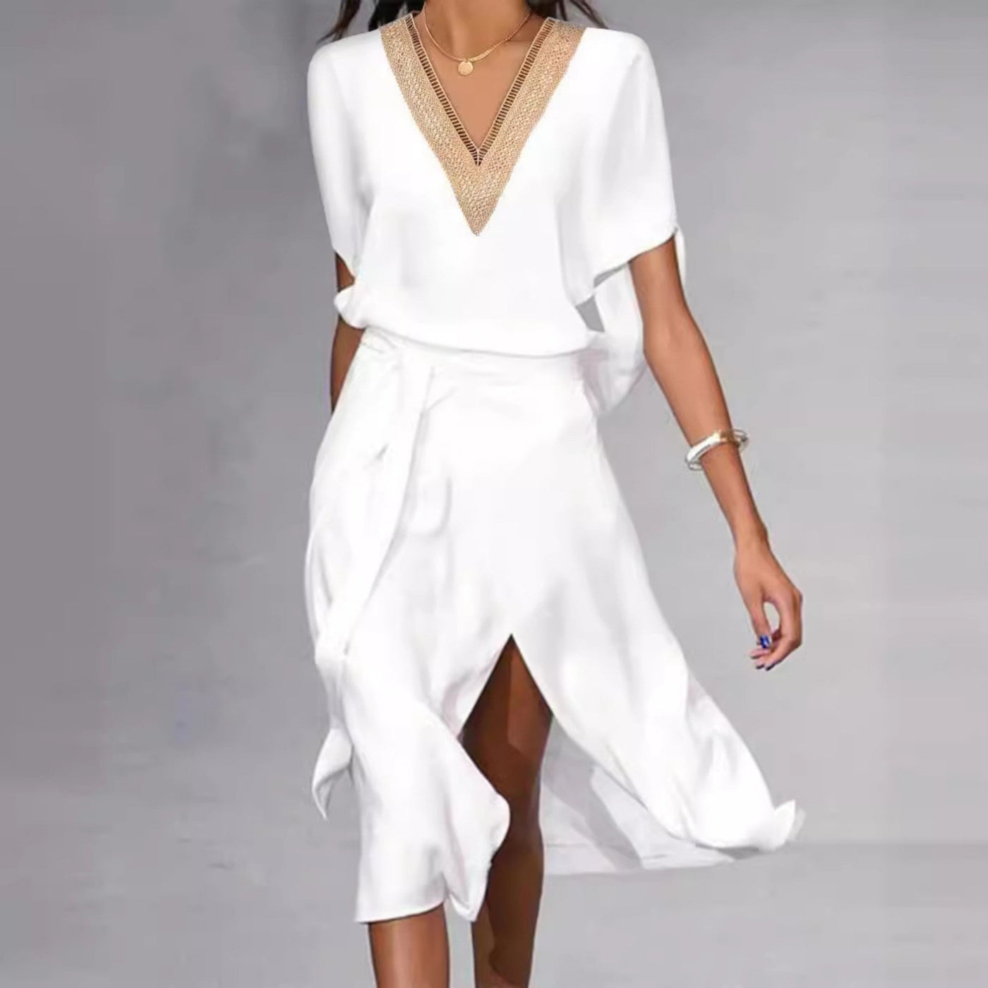 Sandra – Kreatives Retro-Marken Damenkleid