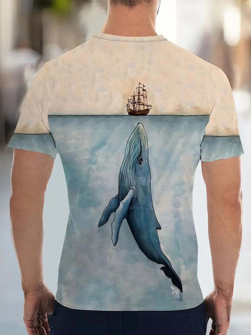 Damon - Lässiges Rundhals-T-Shirt für Herren