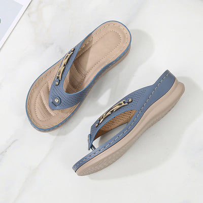 Melissa – Boho Sponge Cake Strand-Sandalen