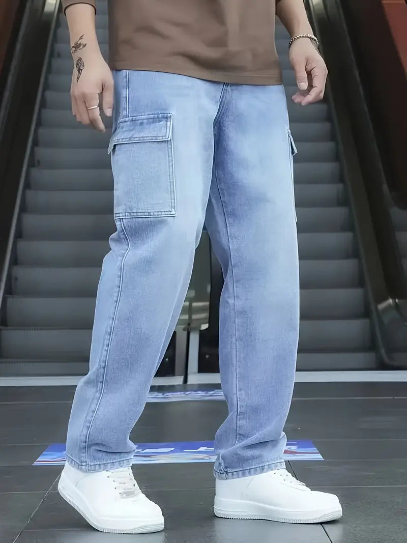 Gilbert - Streetstyle-Cargojeans mit mehreren Taschen für Herren