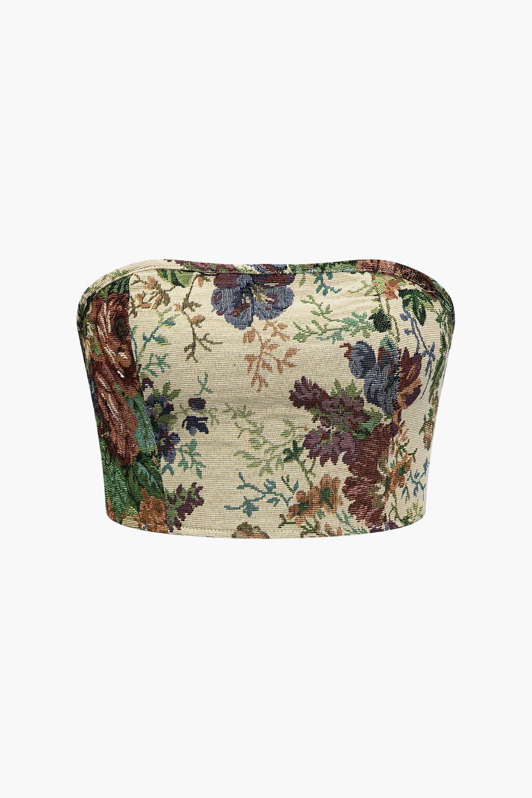 Jara | Extravagantes Zweiteiler-Set mit Bustier & bestickter Cargo-Hose