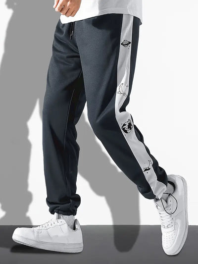 Gary - Elastische Herrenhose mit Kordelzug