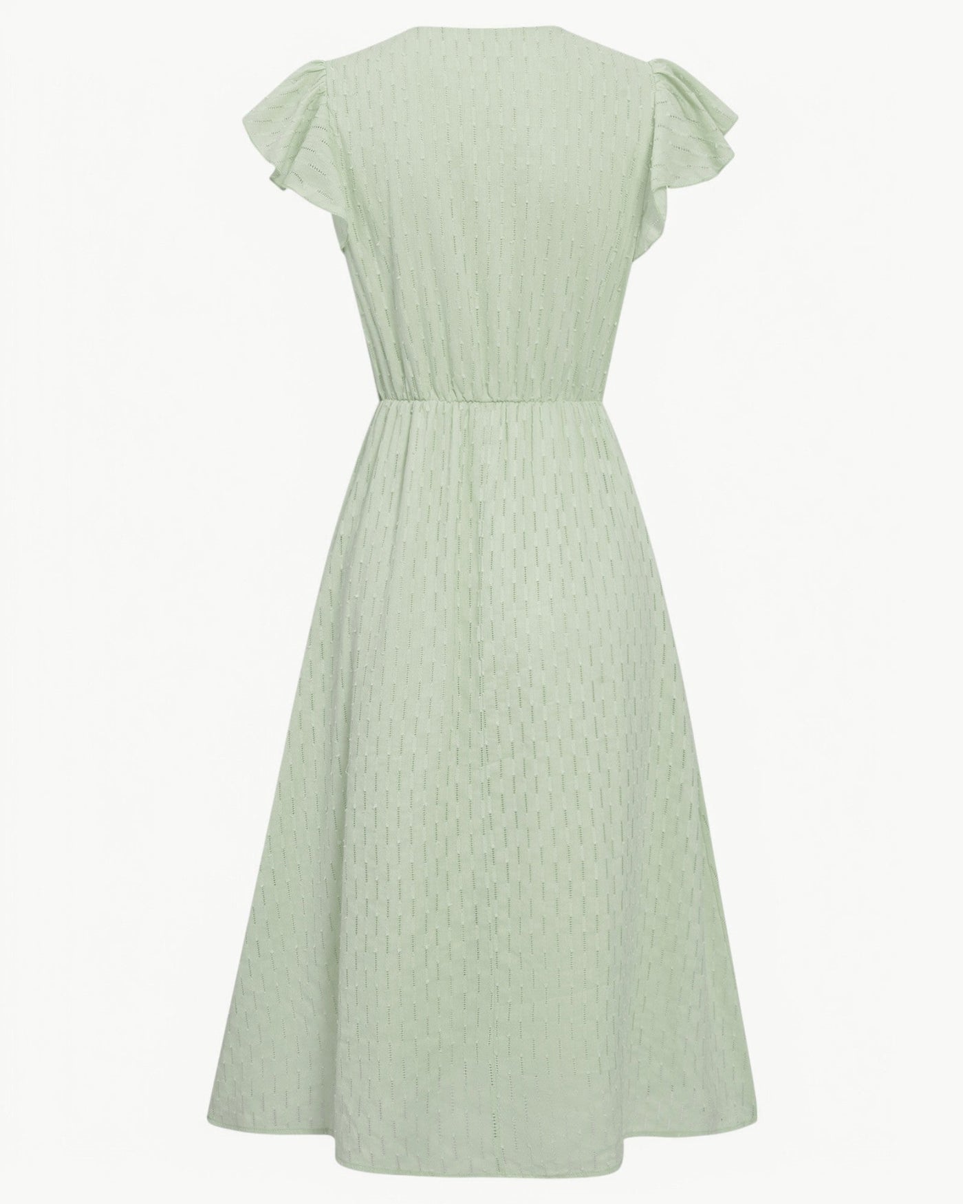 Noa-Liv | Elegantes Midikleid mit Flügelärmeln