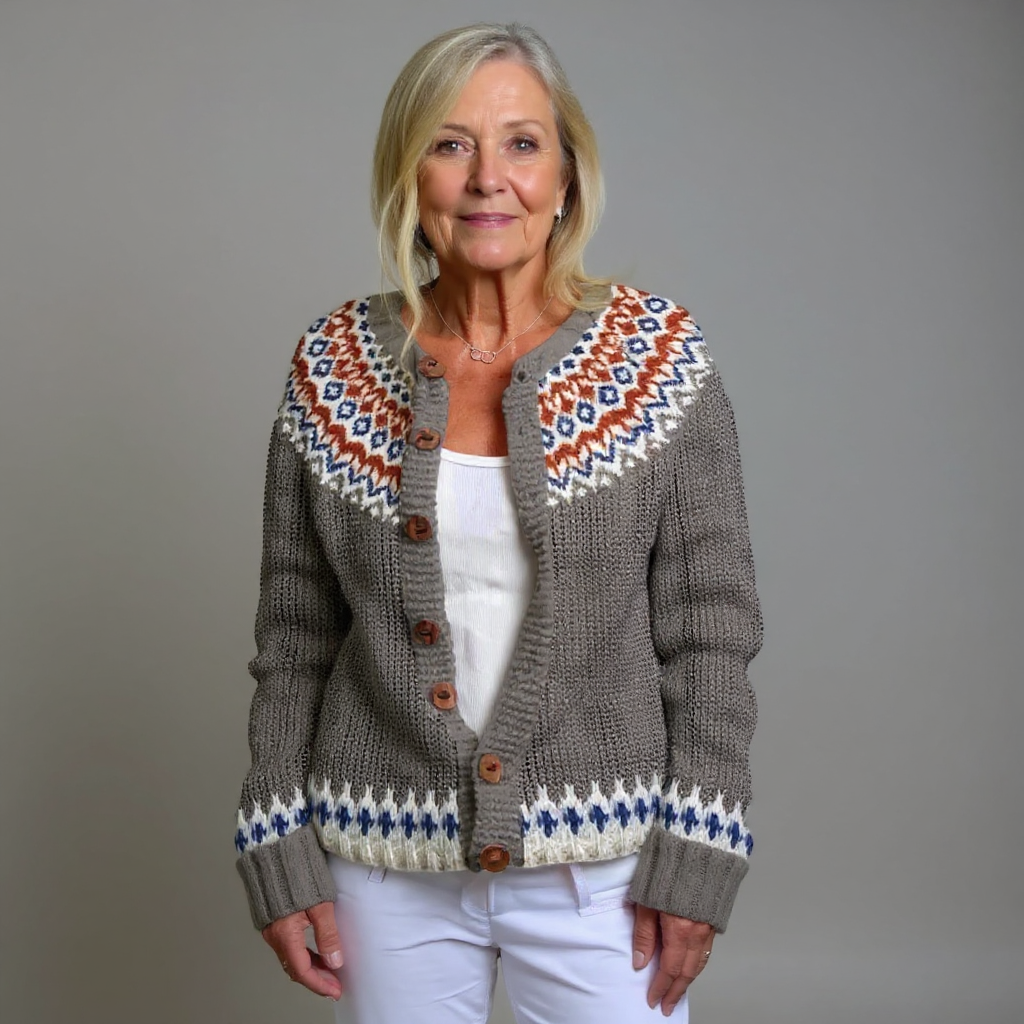 Wilma | Vintage Isländische Strickjacke