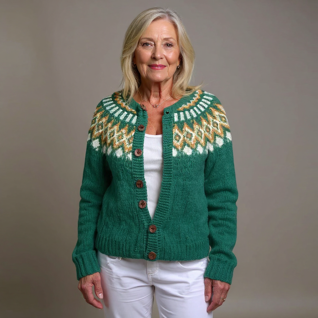 Natalia | Vintage Isländische Strickjacke